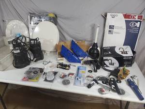 lot 120 image: Assorted Plumbing, Faucets, Toilet Seat, and More