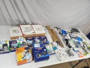 lot 128 image: Thermostats, Garage Door Accessories, Electrical Supplies