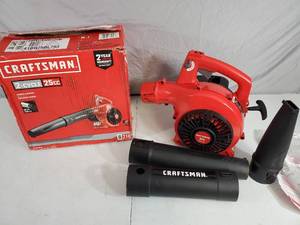 lot 144 image: Craftsman Gas Powered Lawn Blower