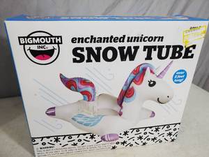 lot 162 image: New 5 ft Unicorn Snow Tube