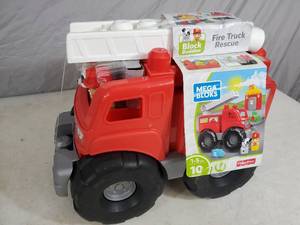 lot 174 image: New Mega Bloks Fire Truck with Characters