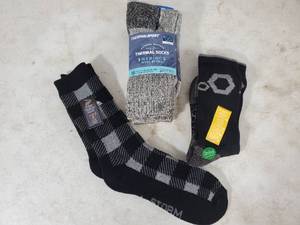 lot 192 image: 4 New Pairs of Socks - Thermal Merino Wool and More