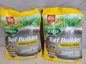 lot 197 image: 2 New Bags of Scotts Turf Builder