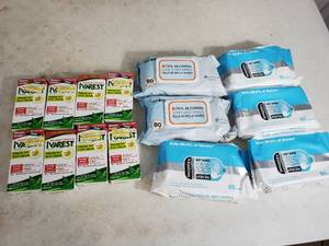lot 199 image: New Antibacterial Hand Wipes and New Poison Ivy Cream with Bonus Blistex