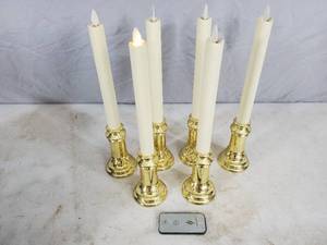 lot 241 image: 6 Luminara Flameless Battery Powered Candles
