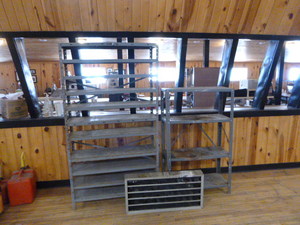 lot 61 image: 2 Garage Shelves and Wall Shelf