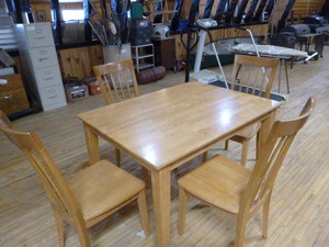 lot 3 image: Dining Table with 4 Chairs