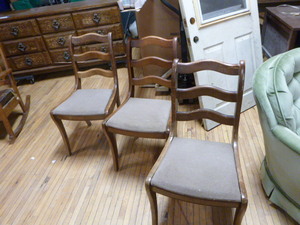 lot 115 image: 3 Dining Chairs