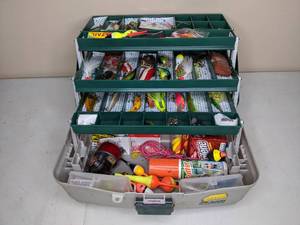 lot 81 image: Tackle Box Brimming with Lures & Gear