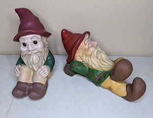 lot 275 image: Pair of Garden Gnomes