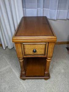 lot 304 image: Narrow Wood End Table