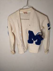 lot 191 image: Vintage Lettermans Sweater - Gymnastics Captain
