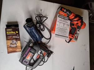 lot 207 image: Power Tools - Skil Saw, Drill, Doweling Jig, and Bit Sharpener