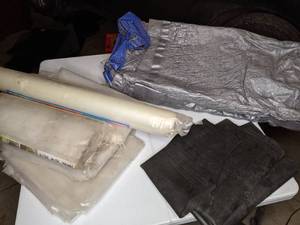 lot 221 image: Tarp and Polyethylene Plastic Sheeting