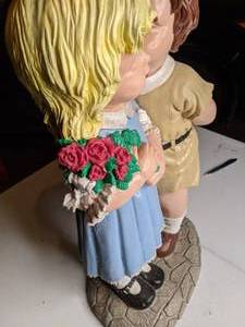lot 222 image: Painted Two Foot Tall Concrete Ornament