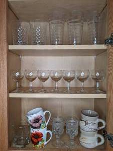 lot 236 image: Assorted Tumblers, Stemware & Mugs