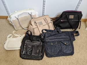 lot 306 image: Six Womens Purses Nicole Miller & Others