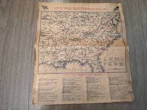 lot 316 image: Vintage 1961 Civil War Battlefields Map