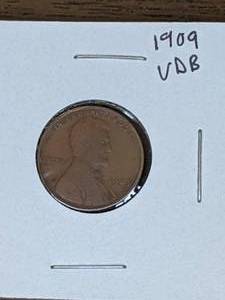 lot 139 image: 1909 VDB Wheat Penny