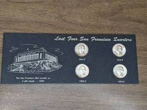 lot 143 image: Vintage Coin Set Last Four San Francisco Quarters