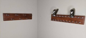 lot 111 image: Pair of Wall Mount Hanging Racks