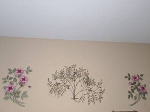 lot 113 image: Three Pieces of Metal Botanical Wall Art