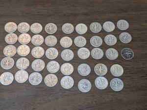 lot 120 image: Lot of 43 Silver Dimes