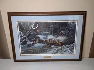 lot 64 image: Ted Blaylock Signed & Framed Print When Gold Ran the Rails
