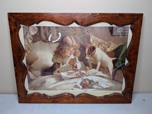 lot 74 image: Burton Barber Suspense Print in Rustic Frame