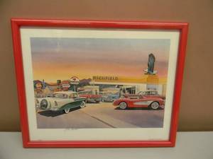 lot 22 image: JACK SCHMITT - WINGS - HAND SIGNED - PROFESSIONALLY FRAMED - GREAT PIECE - APPROX 15 BY 12 - SEE PICTURES