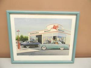 lot 23 image: JACK SCHMITT - THOROUGHBREADS - HAND SIGNED - PROFESSIONALLY FRAMED - GREAT PIECE - APPROX 15 BY 12 - SEE PICTURES