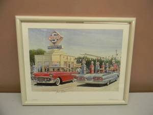 lot 26 image: JACK SCHMITT - KEOTANE CLEAN - HAND SIGNED - PROFESSIONALLY FRAMED - GREAT PIECE - APPROX 15 BY 12 - SEE PICTURES