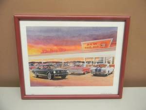 lot 34 image: JACK SCHMITT - TWILIGHT - HAND SIGNED - PROFESSIONALLY FRAMED - GREAT PIECE - APPROX 15 BY 12 - SEE PICTURES