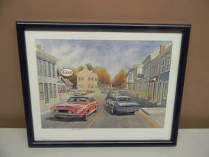 lot 41 image: JACK SCHMITT - MODERN TIMES - HAND SIGNED - PROFESSIONALLY FRAMED - GREAT PIECE - APPROX 15 BY 12 - SEE PICTURES