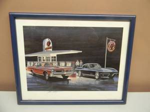 lot 42 image: JACK SCHMITT - NIGHT SHIFT - HAND SIGNED - PROFESSIONALLY FRAMED - GREAT PIECE - APPROX 15 BY 12 - SEE PICTURES