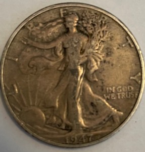 1947-D Walking Liberty Half Dollar