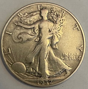 1937 Walking Liberty Half Dollar