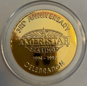 3rd Anniversary Ameristar Casino Token
