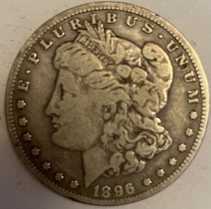 1896-O Morgan Silver Dollar
