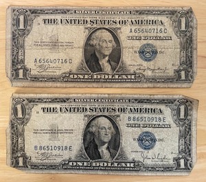 Two Different $ Silver Certificates