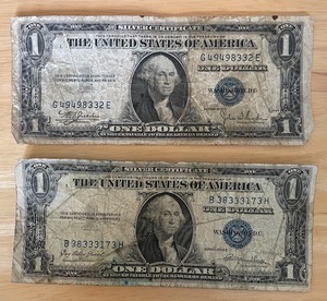 Two Different $ Silver Certificates