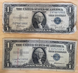 Two Different $ Silver Certificates