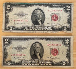 Two Different $2 Federal Notes