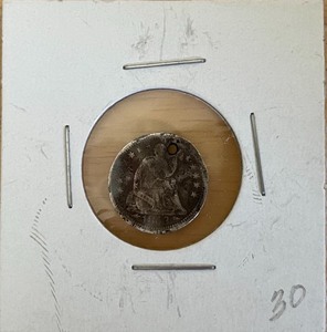 1853 Seated Liberty Half Dime