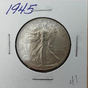1945 Walking Liberty Half Dollar