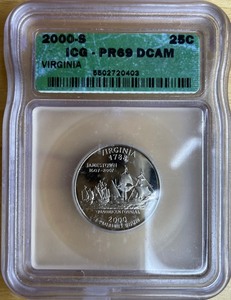 2000-S Washington Quarter ICG PR69 DCAM