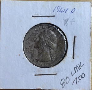 1961-D Washington Silver Quarter