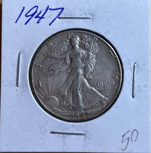1947 Walking Liberty Half Dollar