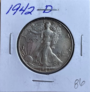 1942-D Walking Liberty Half Dollar