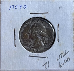 1958-D Washington Silver Quarter